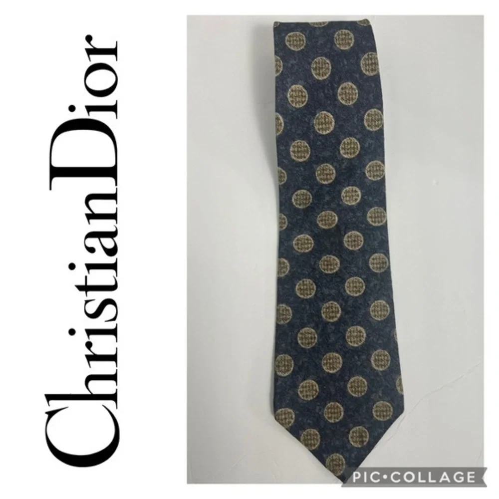 Christian Dior Men 100% Silk Vintage Necktie